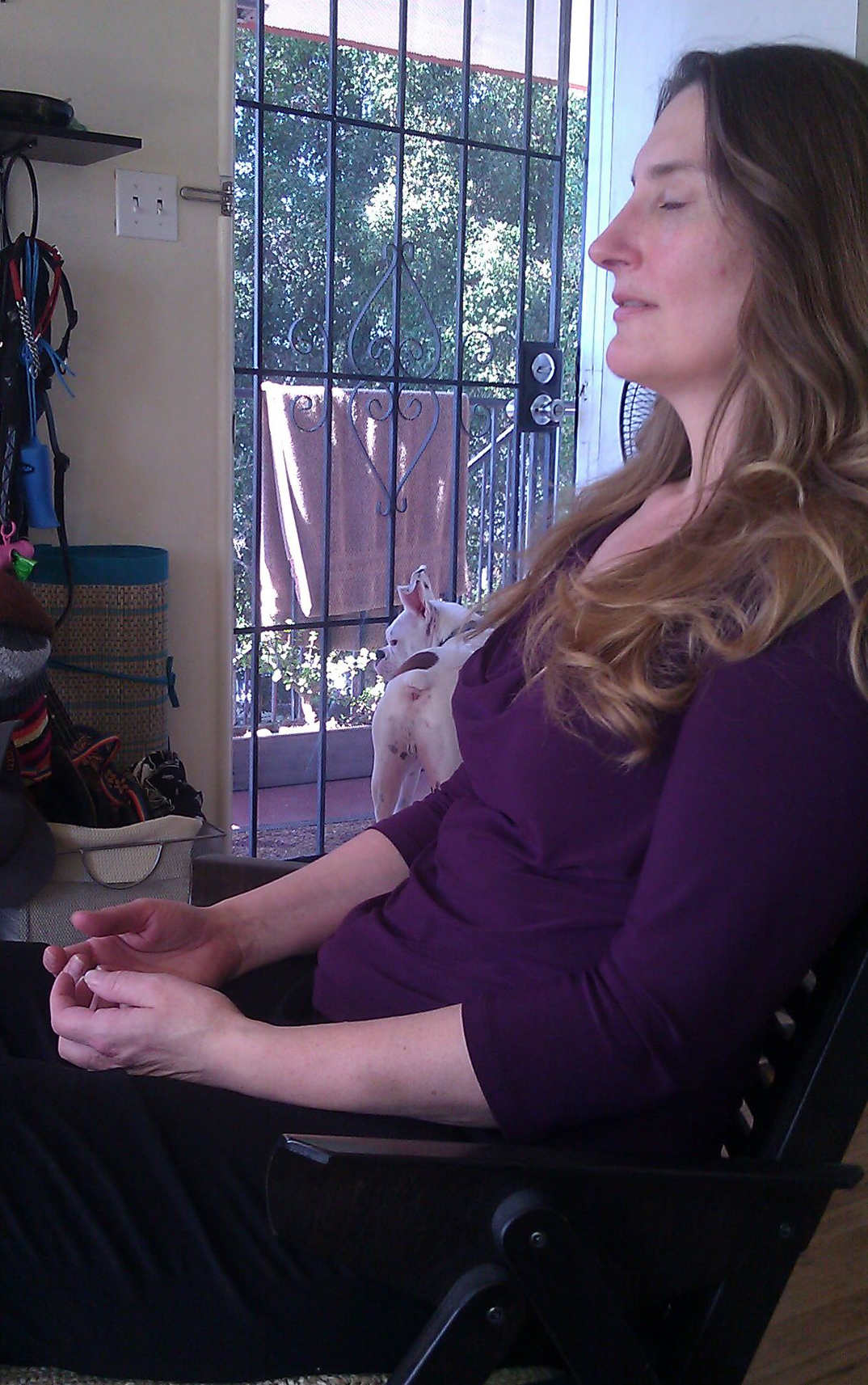Sindi Meditating